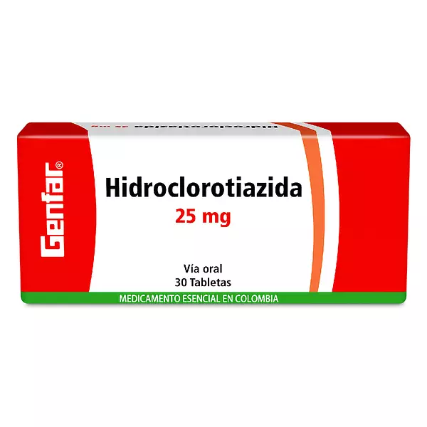 Hidroclorotiazida 25 Mg