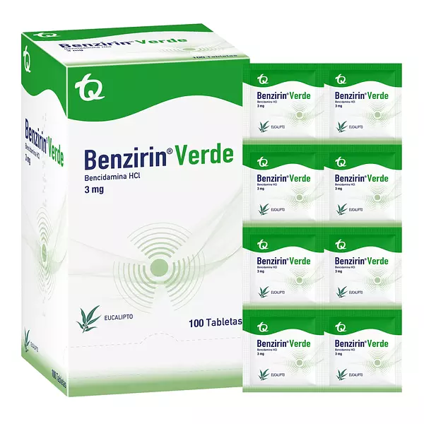 Benzirin Verde Pastillas