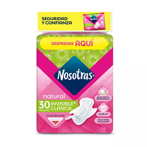 Toallas Nosotras Natural Inv/Clasica