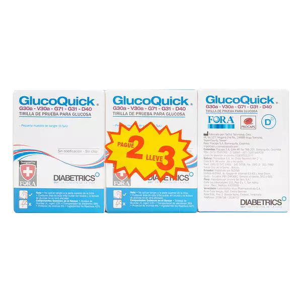 Tiras Reactivas Glucoquick 50