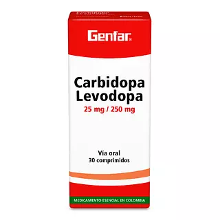 Carbidopa+Levodopa 25/250 Mg